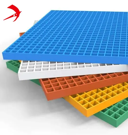 Customize FRP Grating Manufacturer Fiber Glass Grating FRP Fibreglass Reinforced Grating Stair Treads