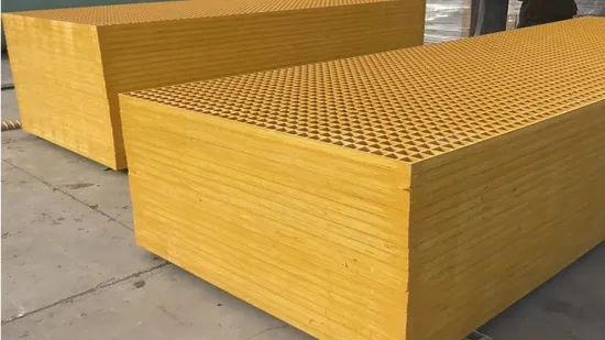 Corrosion Resistant FRP Flooring Grating, High Strength Fiberglass Deck Flooring