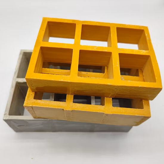 38*38*25mm High Strength Light Weight Fiberglass Grating with Low Price
