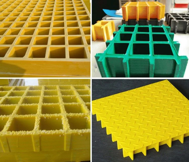 Square Rectangular Molded Grating Non-Slip Pultruded and Molded Fiberglass Grating