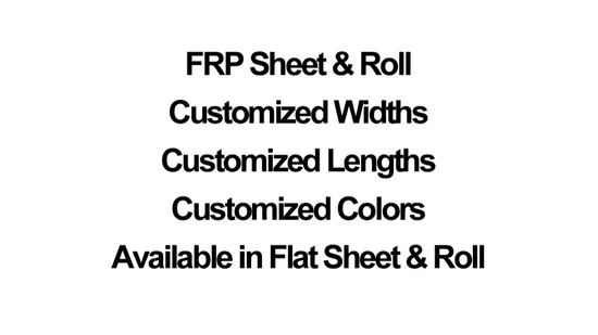 Folhas planas de FRP Plástico reforçado com fibra de vidro Painéis corrugados ecológicos Langfang Bonai Sustentabilidade