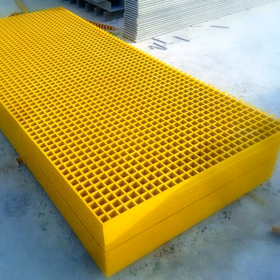 Grade moldada FRP Materiais de construção Produto de fibra de vidro Degrau de escada