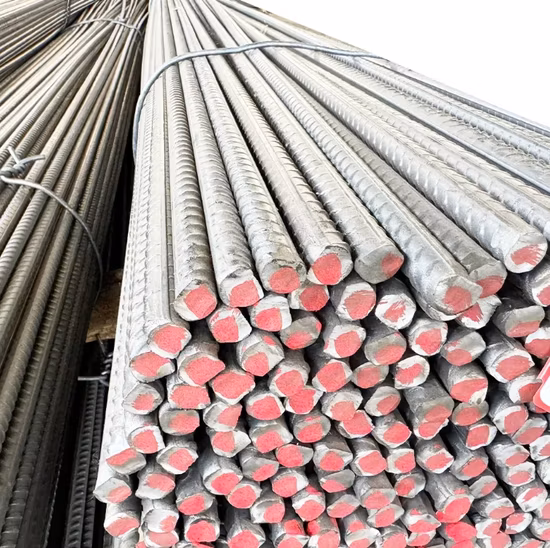 Barras de reforço de aço de fibra de vidro Barra de ferro deformada Construção de barra de aço